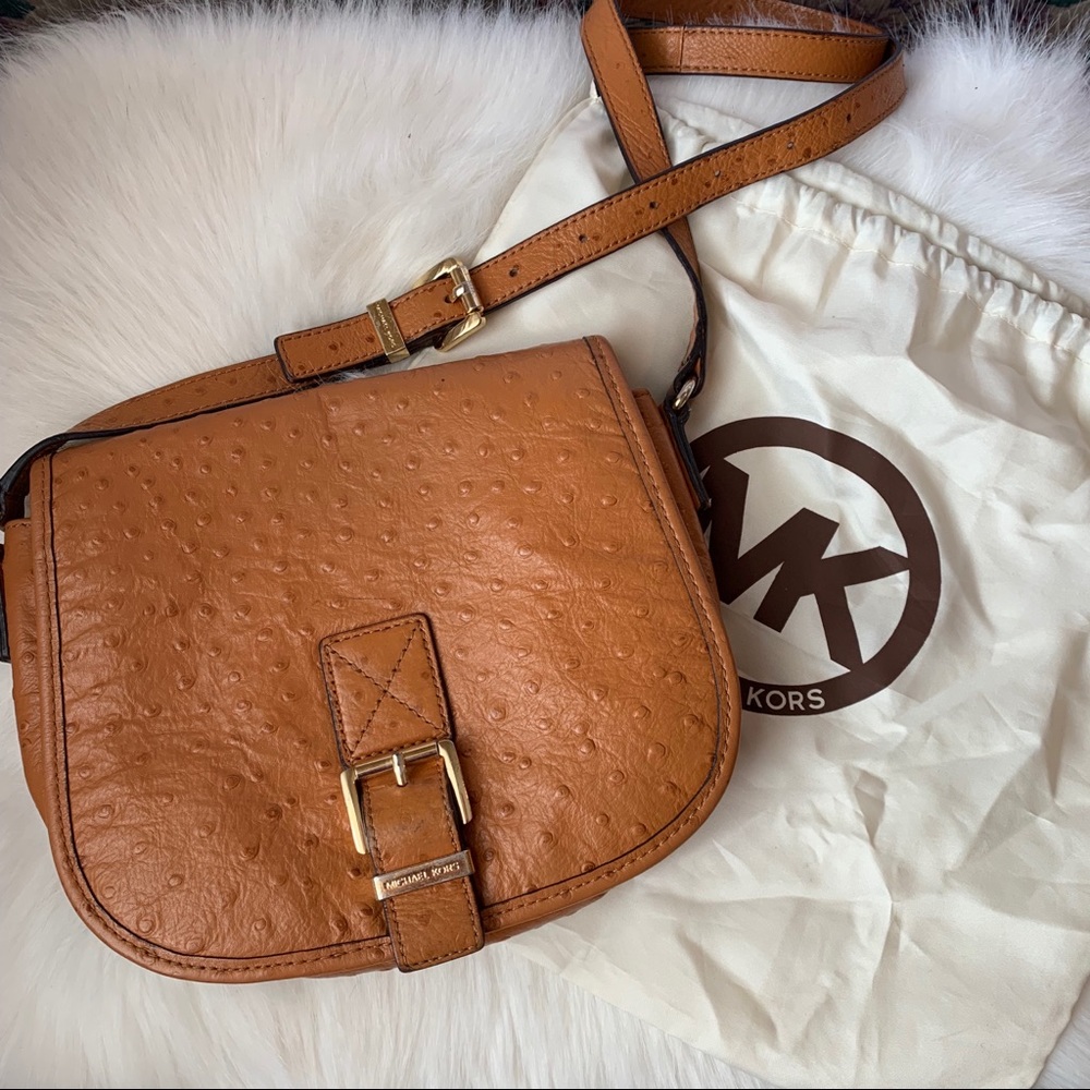Michael Kors Ostrich Leather Crossbody